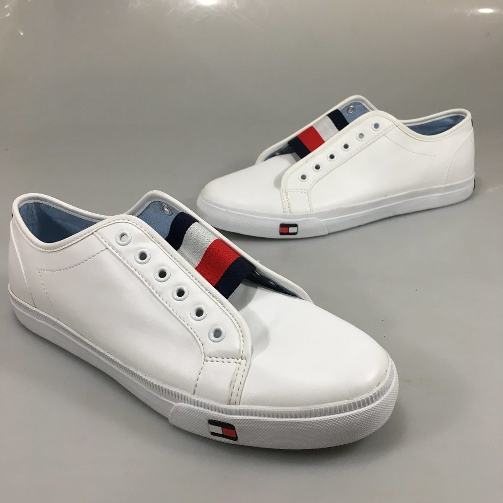 Tommy Hilfiger 10 M Twanni Anni White Sneakers Gym Shoes